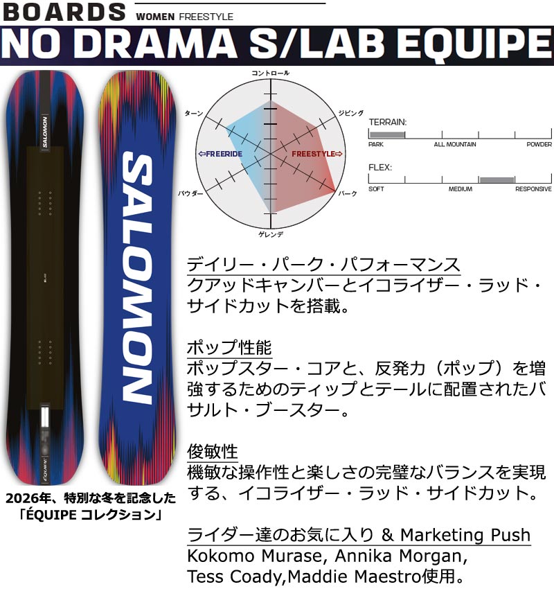 SALOMON（サロモン） 26-27 SALOMON/サロモン NO DRAMA S/LAB EQUIPE