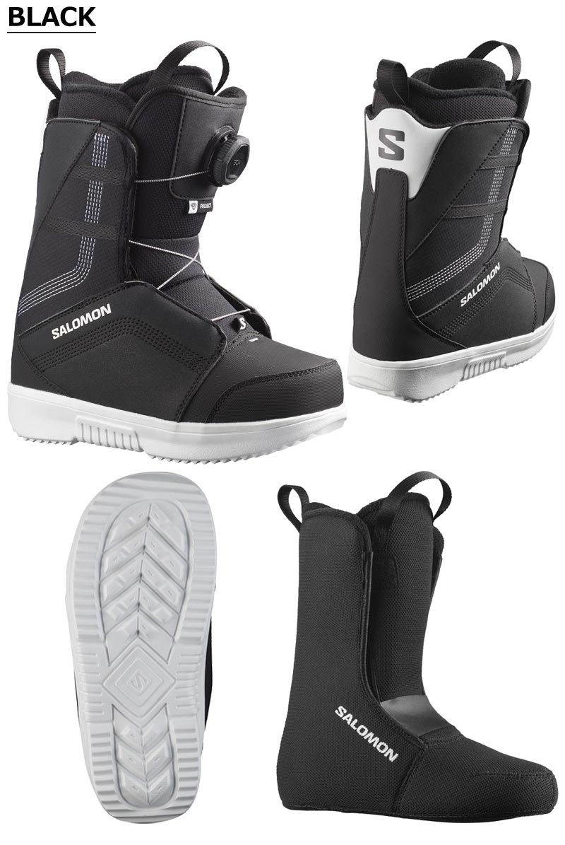 SALOMON スノーボードブーツ BOAシステム搭載 グレー/ブラック27㎝ SALOMON（サロモン） 26-27 SALOMON/サロモン PROJECT BOA