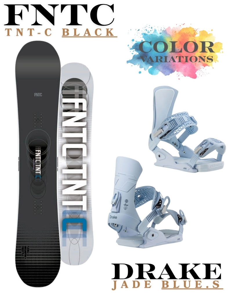 DRAKE（ドレイク） 26-27 FNTC TNT-C black × DRAKE JADE スノーボード