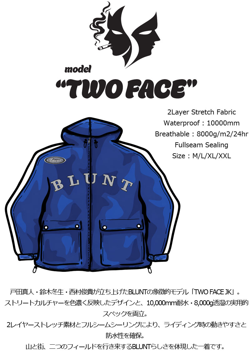 26-27 BLUNT/ブラント TWO FASE setup 上下セット 戸田真人 メンズ