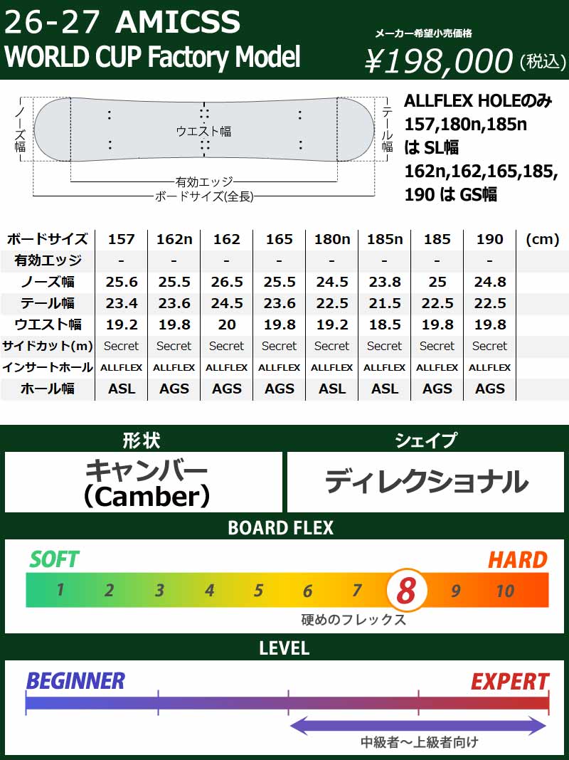 26-27 AMICSS/アミックス WORLDCUP-FM ファクトリーモデル メンズ
