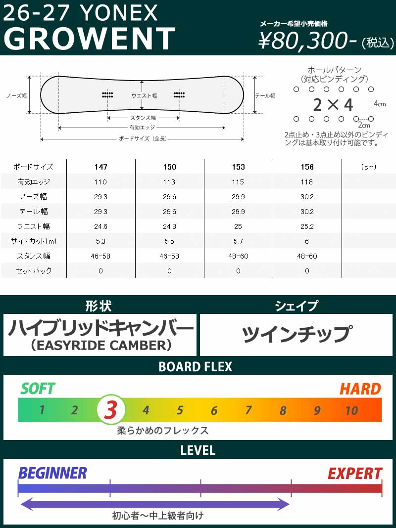 YONEX（ヨネックス） 26-27 YONEX/ヨネックス GROWENT グローエント