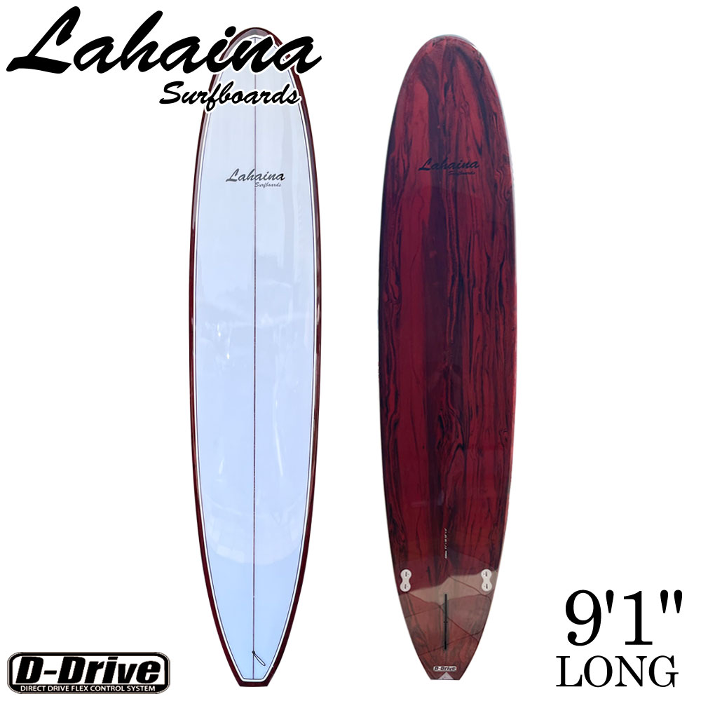 サーフボード ラハイナ LAHAINA 9'1 L6 ロングボード ワインレッド