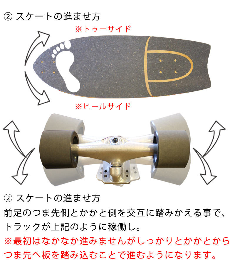 即出荷 スケートボード DIAMOND HEAD/ダイアモンドヘッド SURF SKATE 