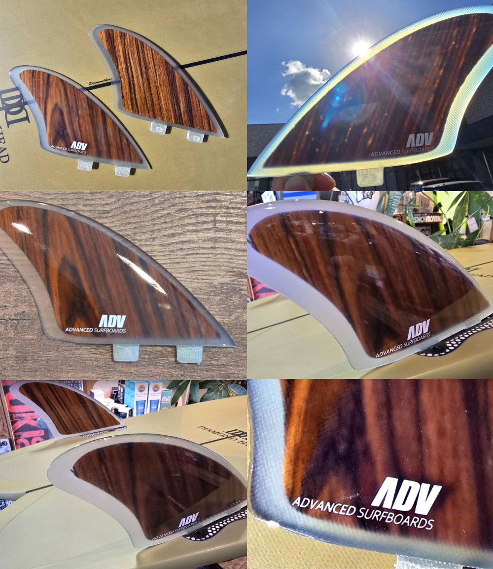 ADVANCED GLASS WOOD FIN KEEL/グラスフィン ウッド キールフィン