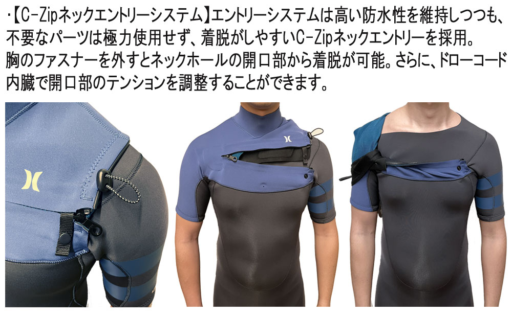 Hurley フルスーツ ジャーフル　3mm×2mm Hurley（ハーレー） セール開催中！ 特価 FUSION 3/2mm バックジップ