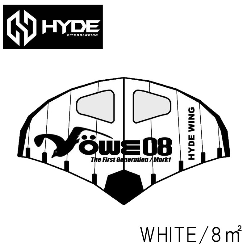 HYDE WING MOWE MK-3 8平米 ホワイト ハイドウイング ハイドカイト メーヴェ サーフウイング ウイングサーフィン ウイングフォイル  :hyde-080-wh:BREAKOUT - 通販 - Yahoo!ショッピング