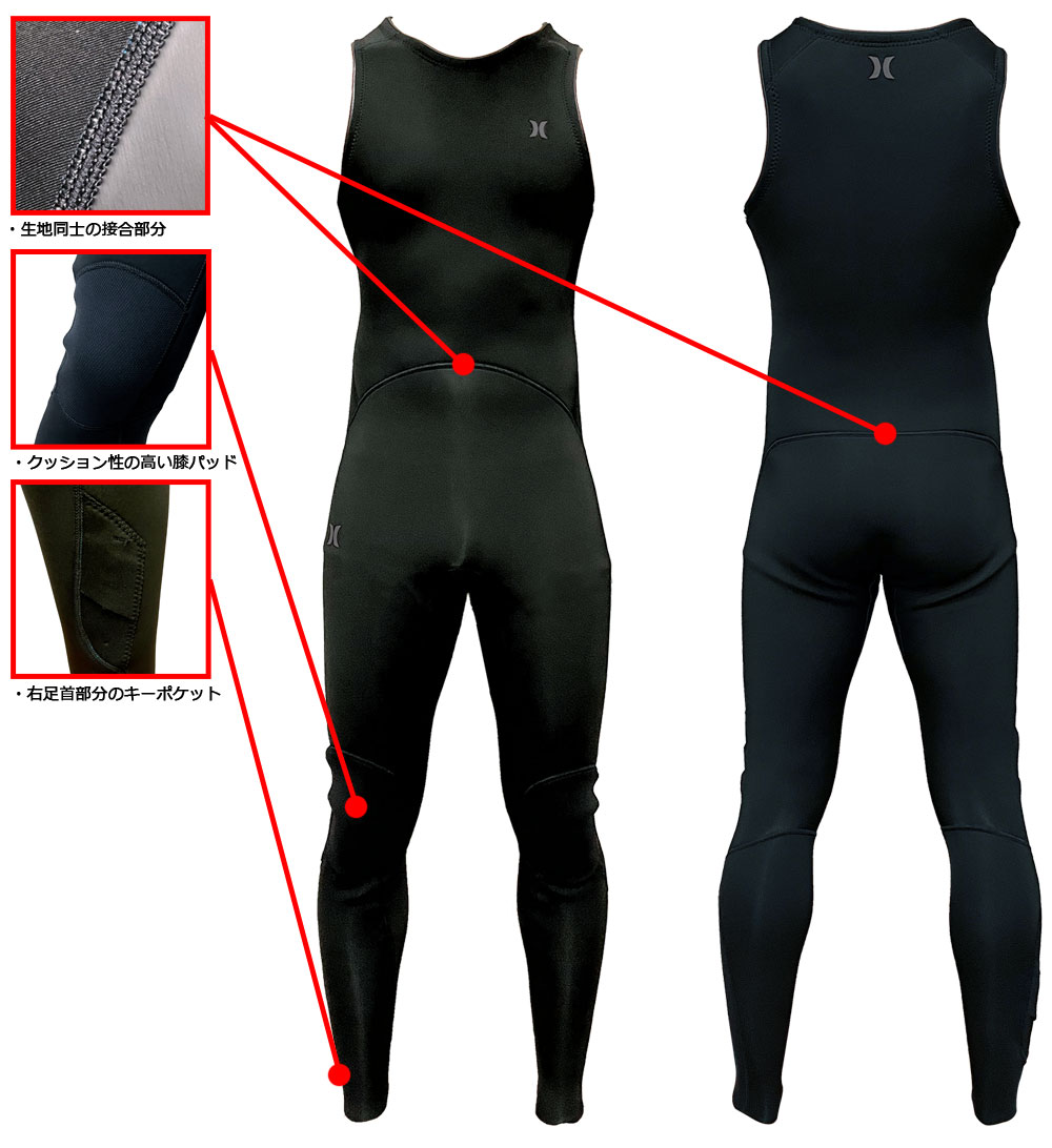 2024 HURLEY ADVANTAGE PLUS LONG JOHN MZLJAD24 / ハーレー