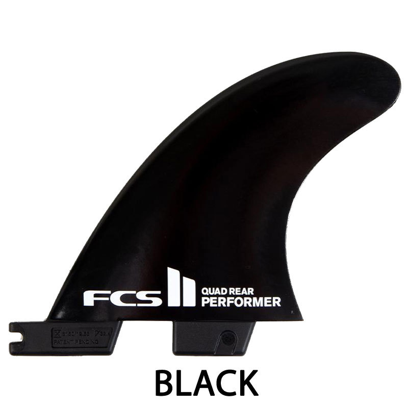 FCS FCS2 PERFORMER GLASS FLEX QUAD REAR BLACK M / FCSII エフ