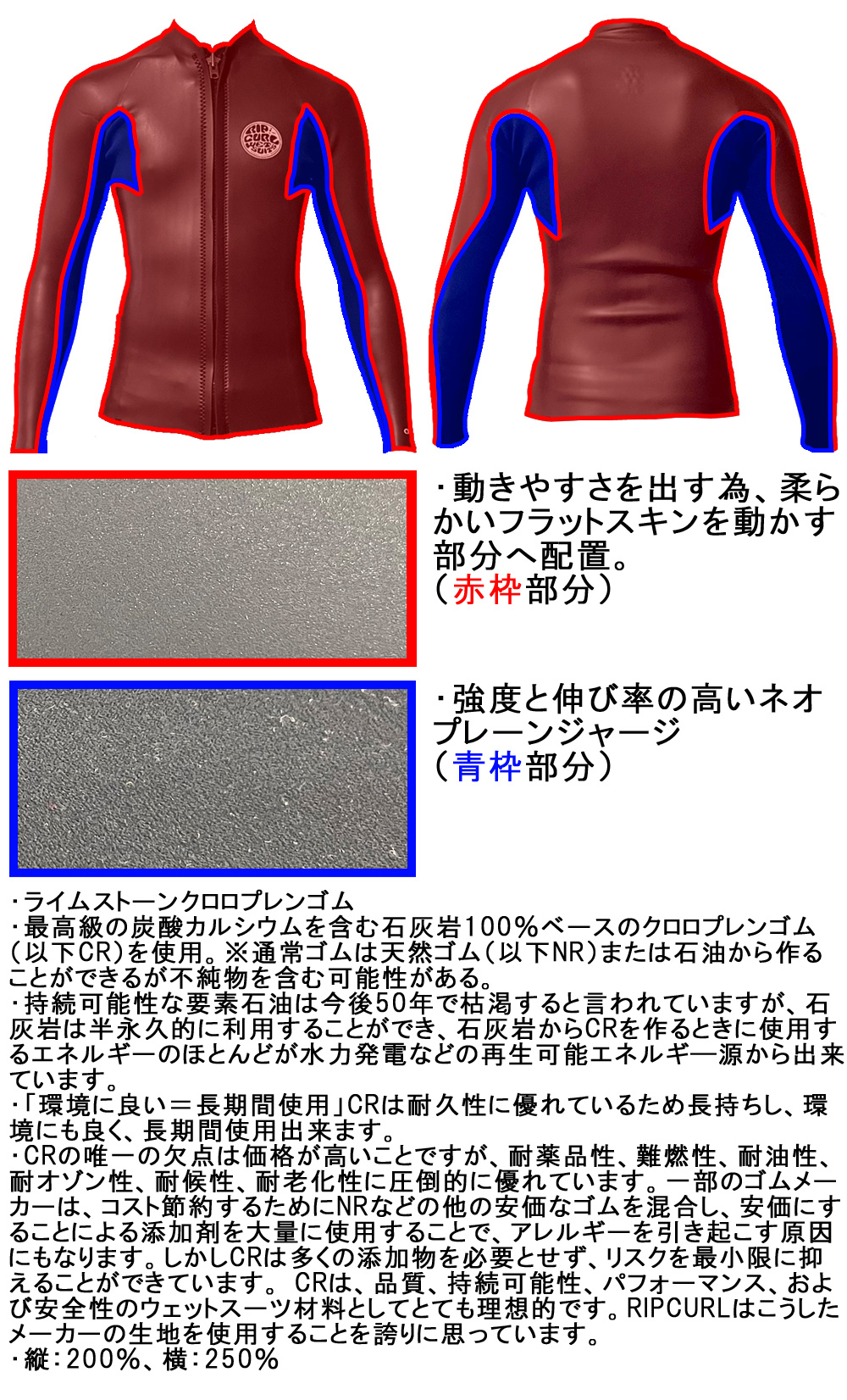 美品　リップカール　2mmロングスリーブタッパ　メンズLサイズ Amazon | 2023 RIPCURL OMEGA CLASSIC FRONT ZIP LS TOP/リップ