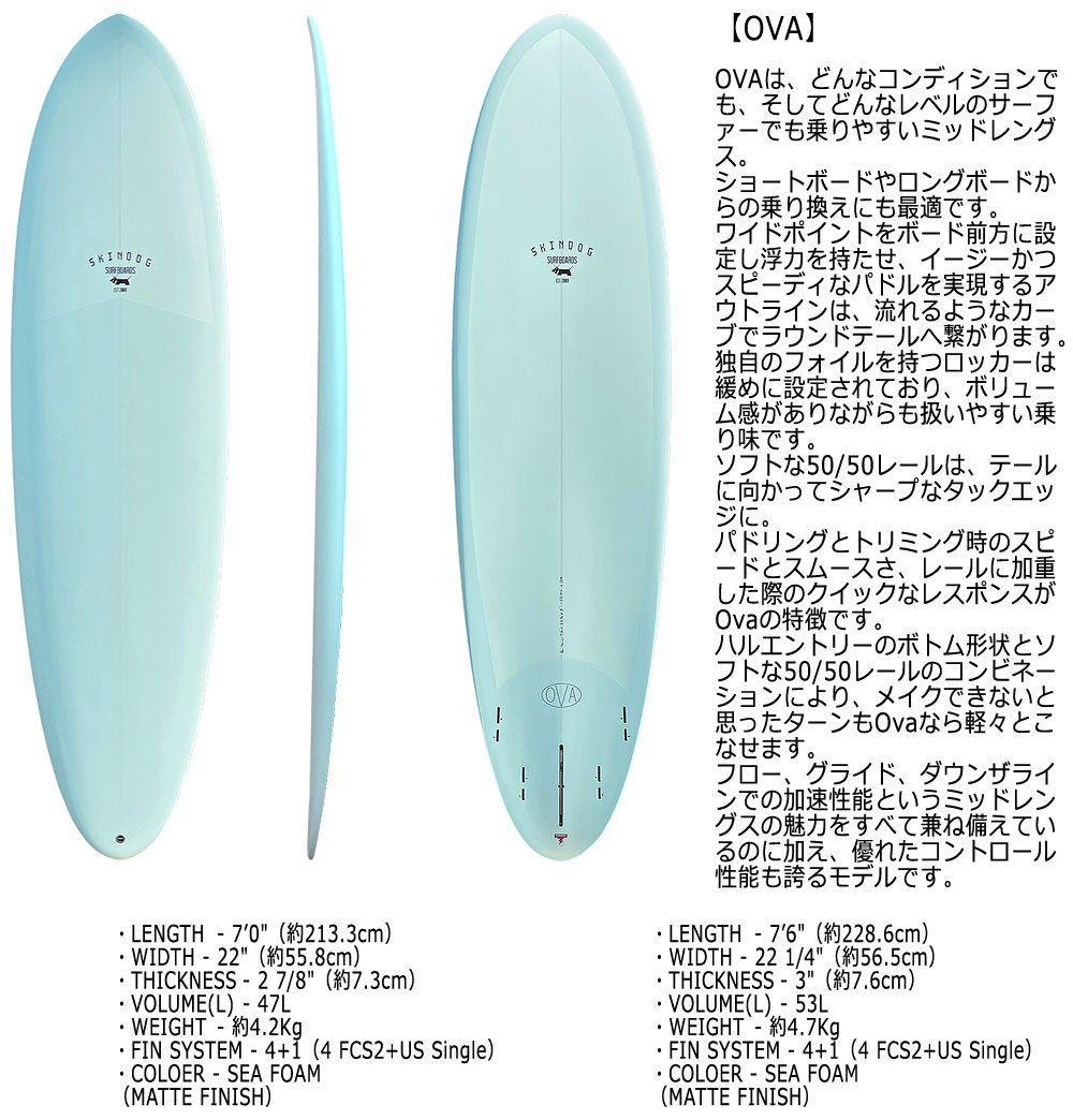 26 THUNDERBOLT SKIN DOG THE OVA 7'0〜7'6/サンダーボルト スキン
