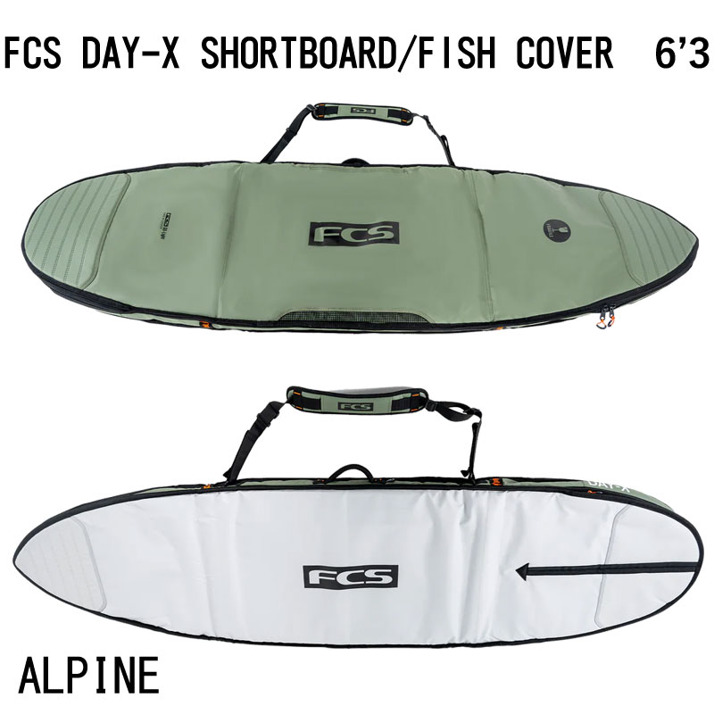 FCS FCS DAY-X SHORTBOARD FISH COVER 6'3/エフシーエス デイランナー