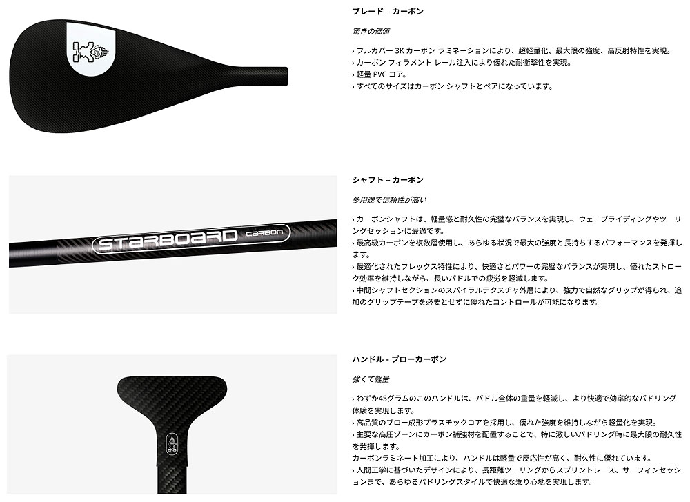 2025 STARBOARD ENDURO CARBON PADDLE 2P/スターボード エンデューロ