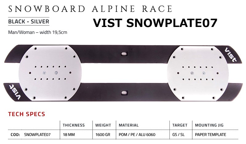 VIST SNOWPLATE07 ビストプレート ALPINE スノーボード アルペン