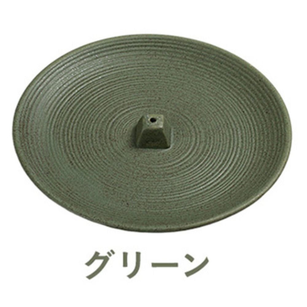 選べる5色 トレイにもなる セラミックス製 お香立て ミニお香立て付き