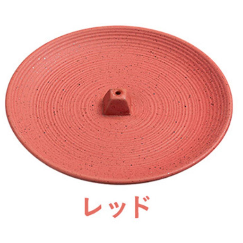 選べる5色 トレイにもなる セラミックス製 お香立て ミニお香立て付き