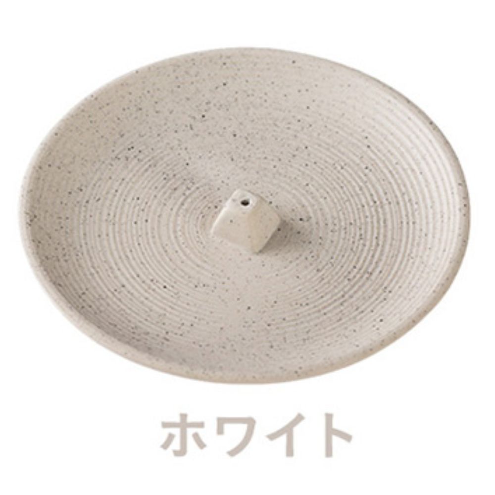 選べる5色 トレイにもなる セラミックス製 お香立て ミニお香立て付き