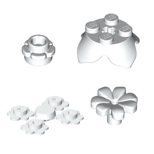 LEGO（レゴ） 植物 パーツ ばら売り #98262 フラワー 2 x 2 - 穴なし