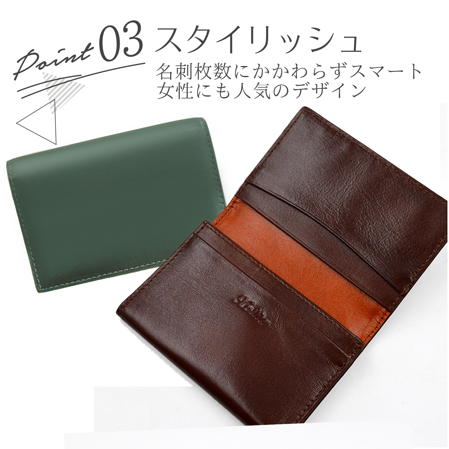 EMPORIO ARMANI 天然革製品 名刺入れ エンポリオアルマーニ EMPORIO ARMANI 名刺入れ カードケース 二