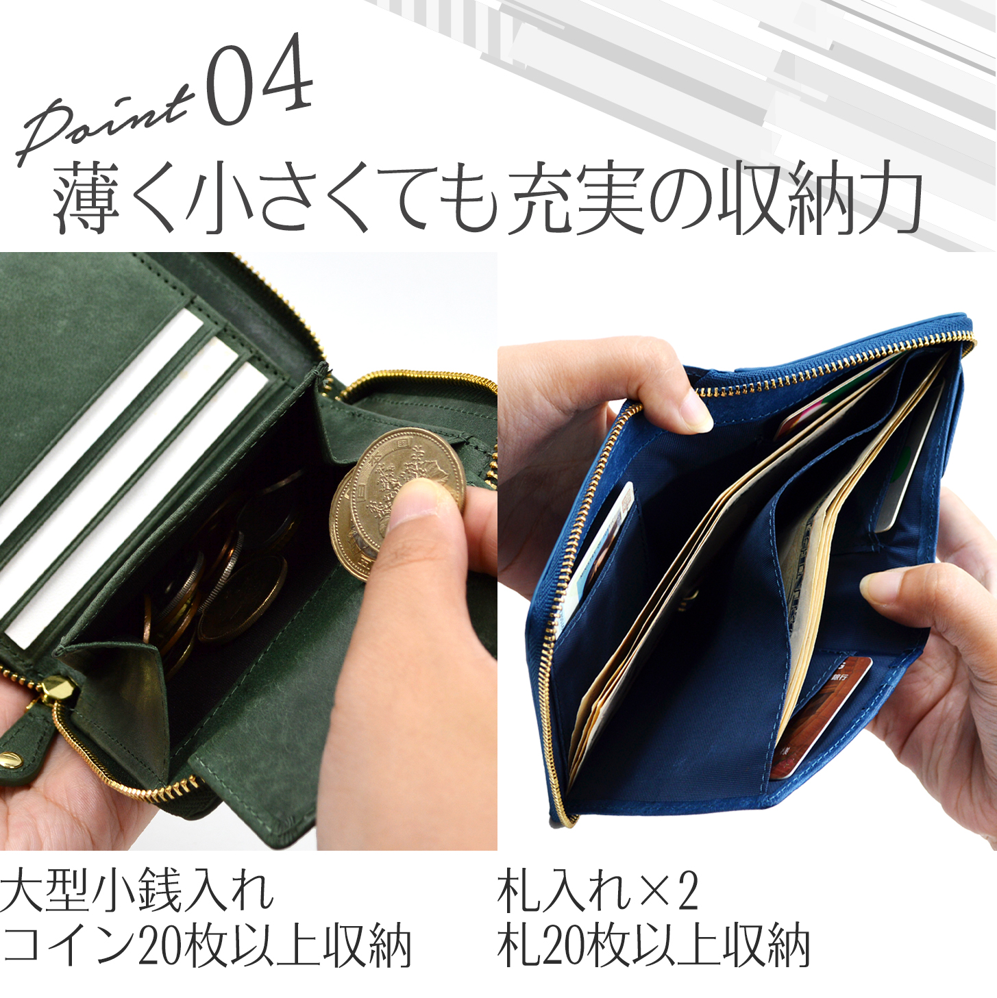 エクスビータ 2つ折り 財布 メンズ ラウンドファスナー 最小