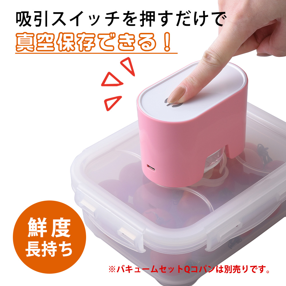 真空パック機 専用 密封コンテナー 深型 3個組 バキューム 密封