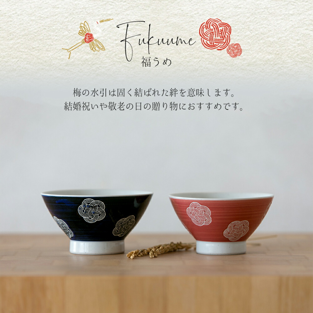 STYLENEO 母の日 お茶碗 ご飯茶碗 夫婦茶碗 夫婦 波佐見焼