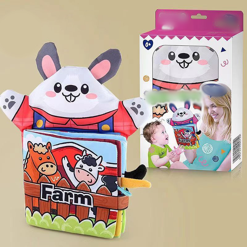 布絵本 しかけ絵本 仕掛け絵本 ぬいぐるみ アニマル 動物 ソフトブック トイ 絵本 知育玩具 洗濯 洗える 1歳 ベビー 赤ちゃん 男の子 女の子 |  | 03