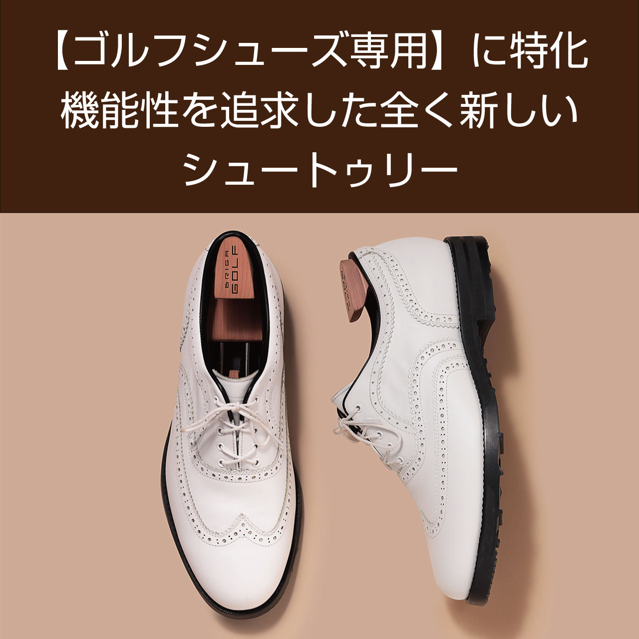 BRIGAGOLF ブリガゴルフ ゴルフシュートゥリー GOLF SHOETREE 天然木 軽量 脱臭 3サイズ有り