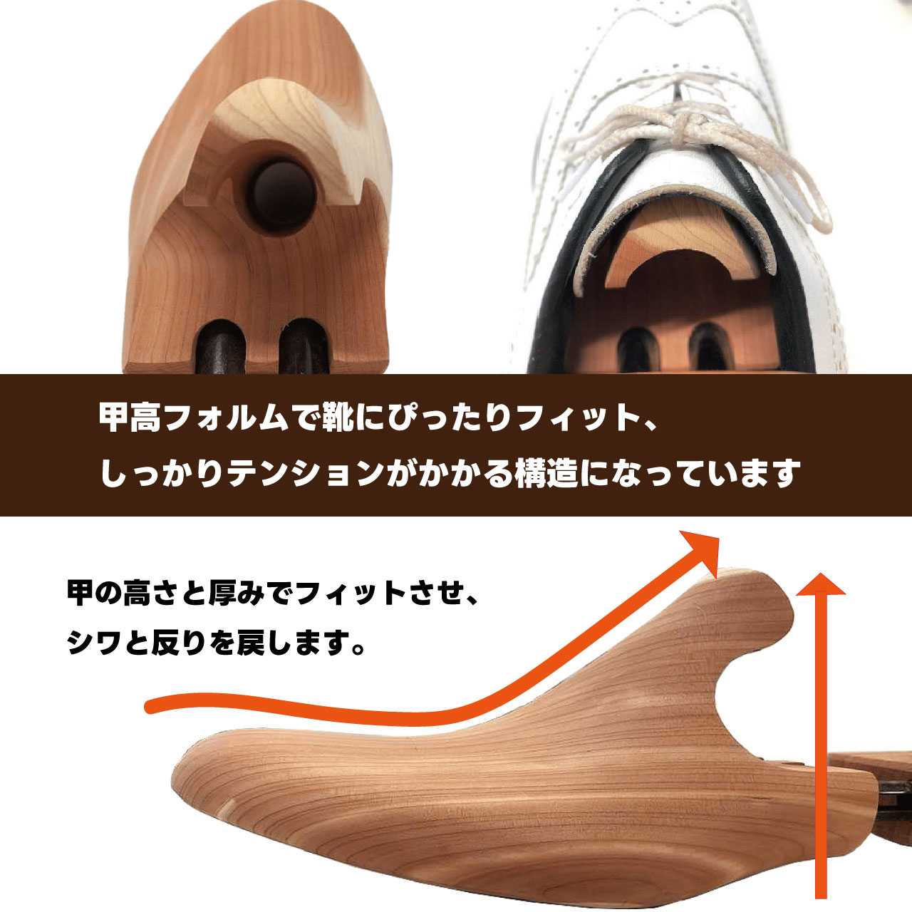 BRIGAGOLF ブリガゴルフ ゴルフシュートゥリー GOLF SHOETREE 天然木 軽量 脱臭 3サイズ有り