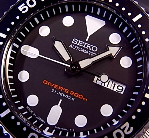 SEIKO ダイバーズウォッチ ブラックラバー SEIKO Diver's watch セイコー ダイバーウォッチ 自動巻 メンズ