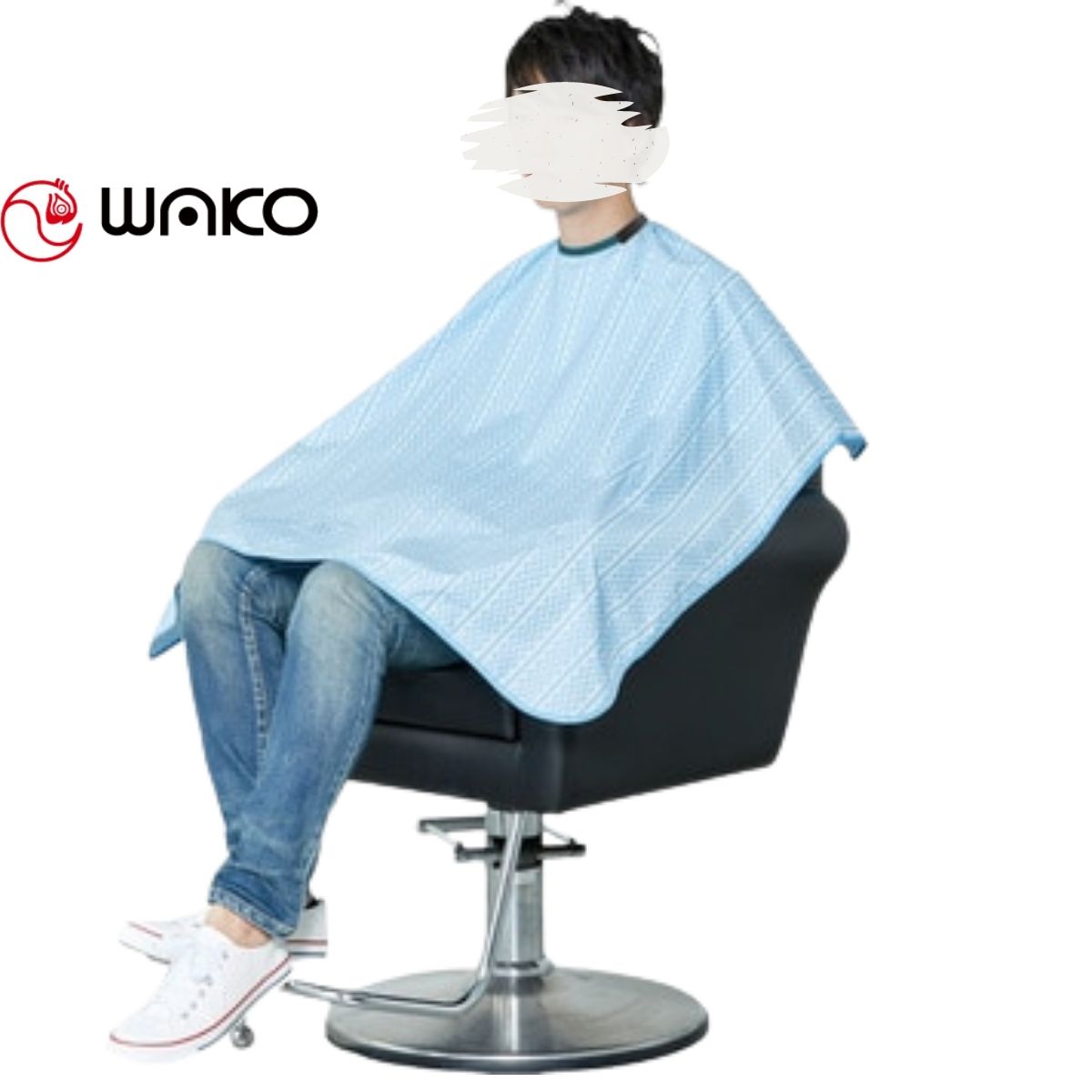 理容室 シェービング ケープ クロス 総柄 日本製 理髪店 バーバー