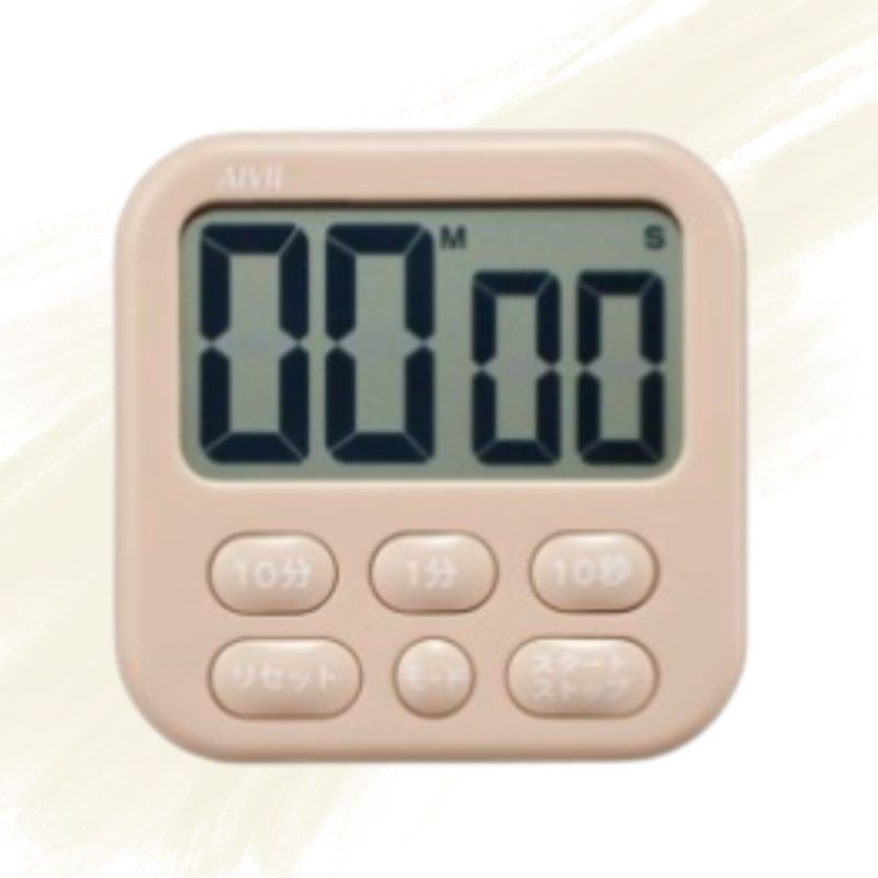 おしゃれなくすみ系カラー アイビル タイマー T-640D 壁掛け 首掛け スタンド付き ネックストラップ付き かわいい 美容室 キッチン 厨房 | AIVIL | 01