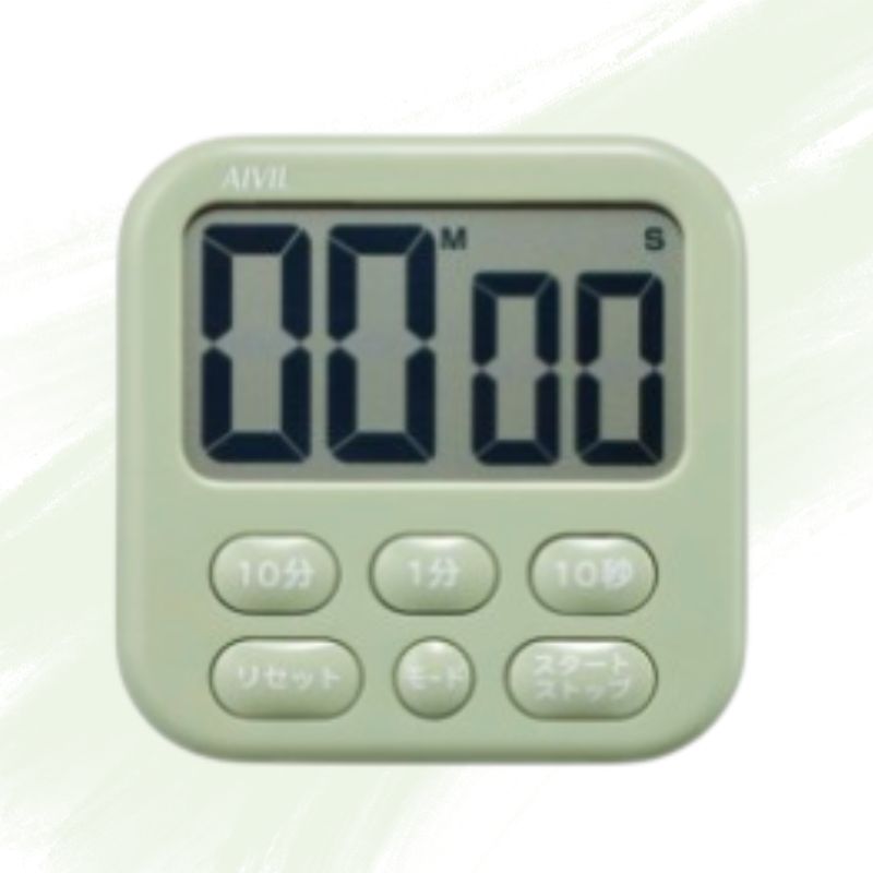 おしゃれなくすみ系カラー アイビル タイマー T-640D 壁掛け 首掛け スタンド付き ネックストラップ付き かわいい 美容室 キッチン 厨房 | AIVIL | 03