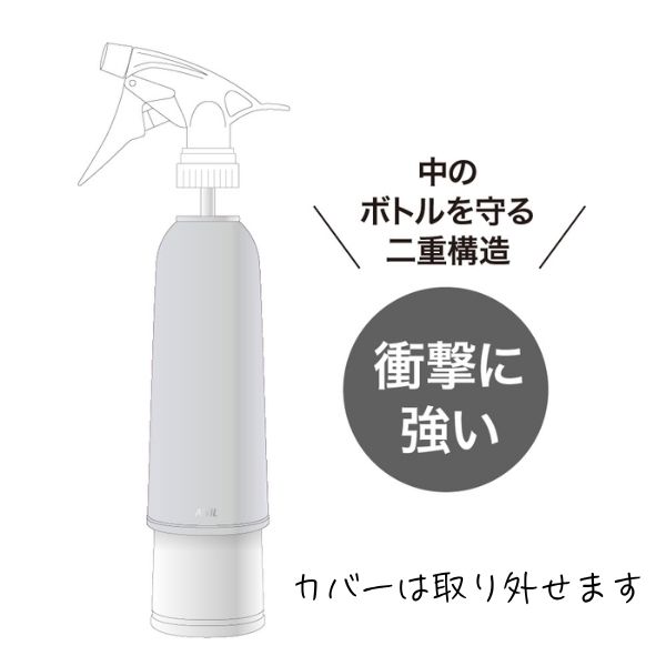 AIVIL（アイビル） ゼロショック スプレーボトル 280mL 霧吹き 割れ