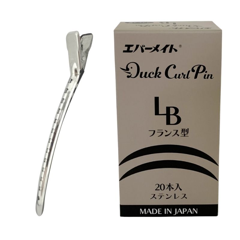 ロング ダッカールピン LB フランス型 104mm 20本 錆びにくいステンレス製 日本製 エバーメイト 美容師 ヘアアレンジ 前髪 クリップ 業務用 | ブランド登録なし | 02