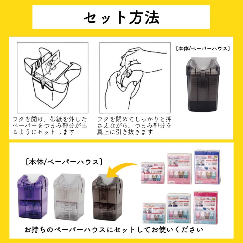 エバーメイト ペーパーハウス用 スペアペーパー 使い捨て みさらし キスキメッシュ Sサイズ 76mm×54mm 1000枚 6束入り パーマ  ワインディング パーマ紙