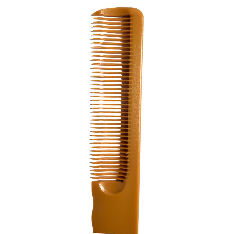 【完全未使用】希少デッドストック プロ用 溝入アイロンコーム NO.11 理容用 LEADER COMB リーダー 手付 アイロンコーム No.800 耐熱210℃ 理容 床屋