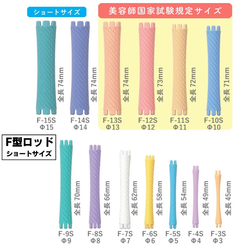 エバーメイト ニューエバーロッド F型 F-13S 美容師国家試験規定