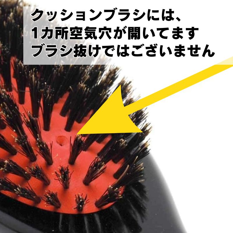 Shatoly シャトリ 猪毛 クッションブラシ （中） ブラッシング 美容師