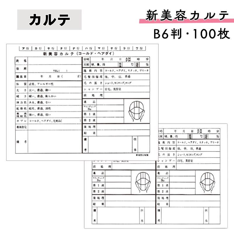 VeJe 100Zbg B6 130mm×180mm R[h ^b` u[` ڋqǗ eoŎ