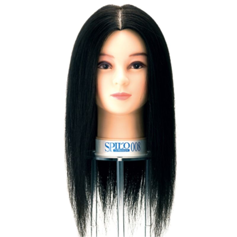 美容師 カットウィッグ マネキンヘッド レッスン用 人毛100％ 黒髪