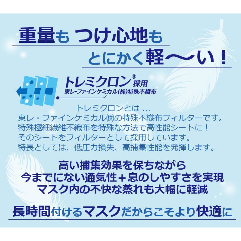 特殊不織布 日本製 ヨコイ 息ラクラク 羽のようにかる〜いマスク ふつう 175mm×95mm 30枚入 ホワイト 白 おとな 大人 JF006M-30 男女兼用 衛生｜bright08｜03