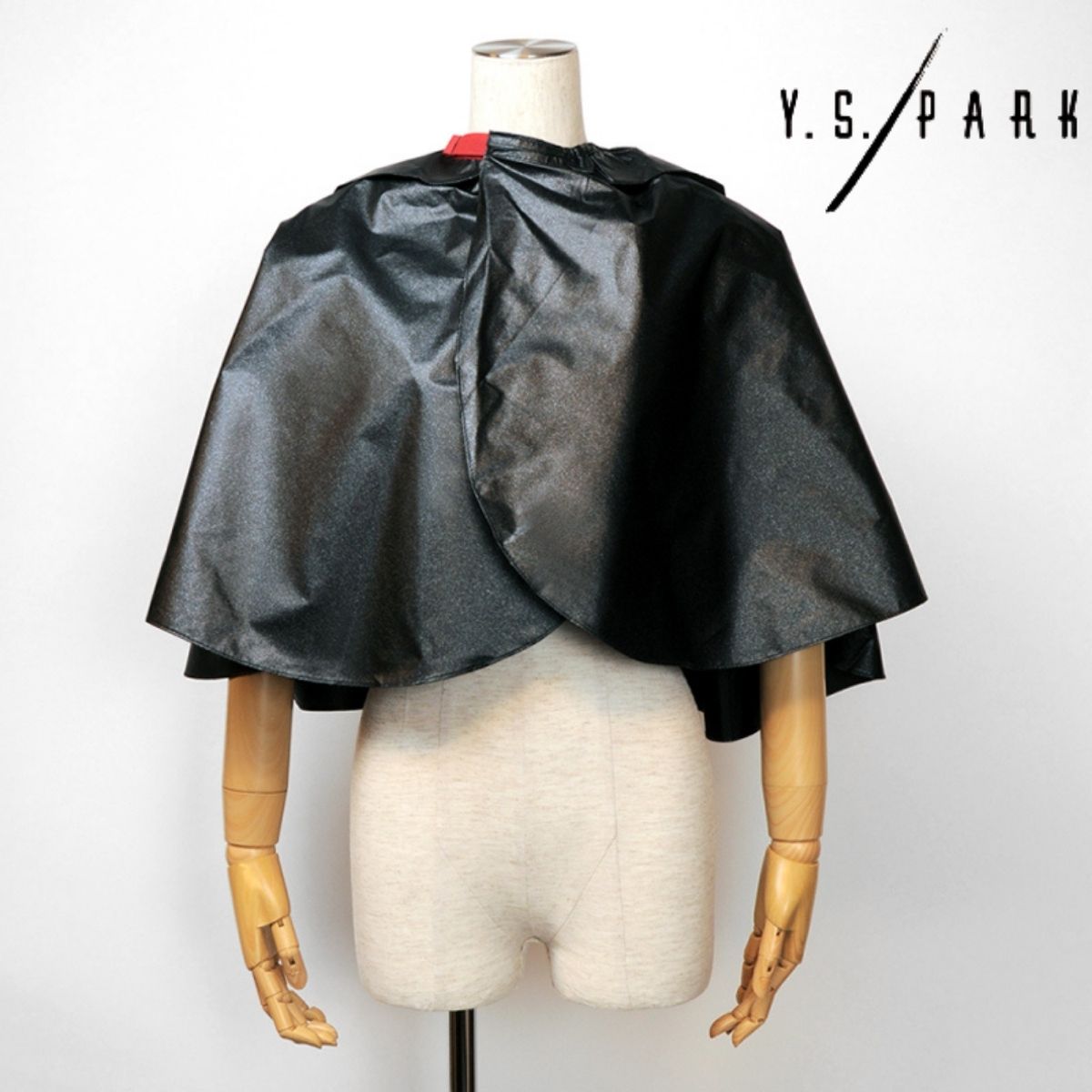 YSパーク 美容室 サロン シャンプー ケープ ブラック 黒 ナイロン100