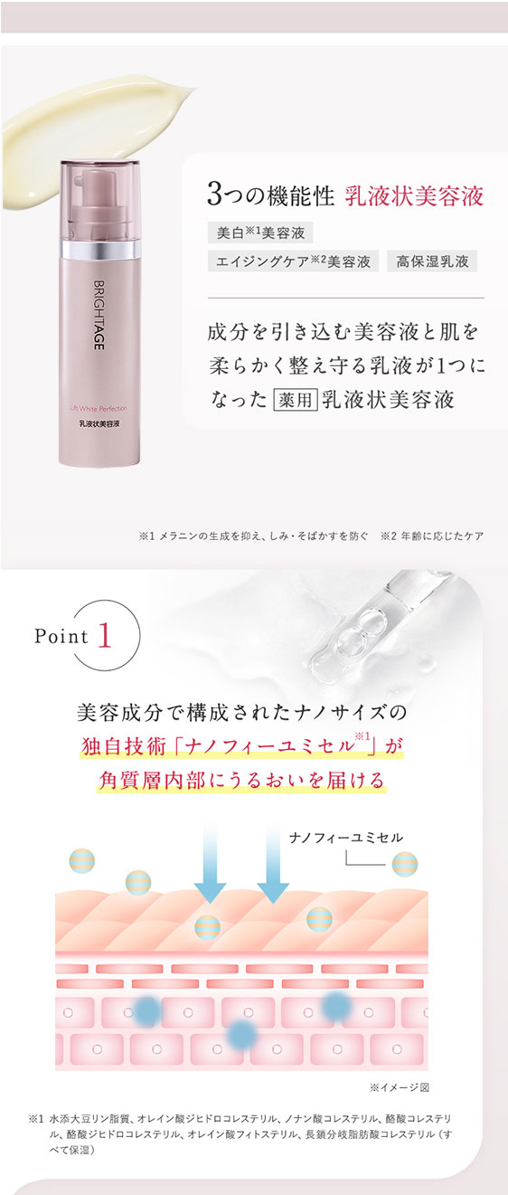 BRIGHTAGE 公式 乳液状 美容液 ブライトエイジ 保湿 美白
