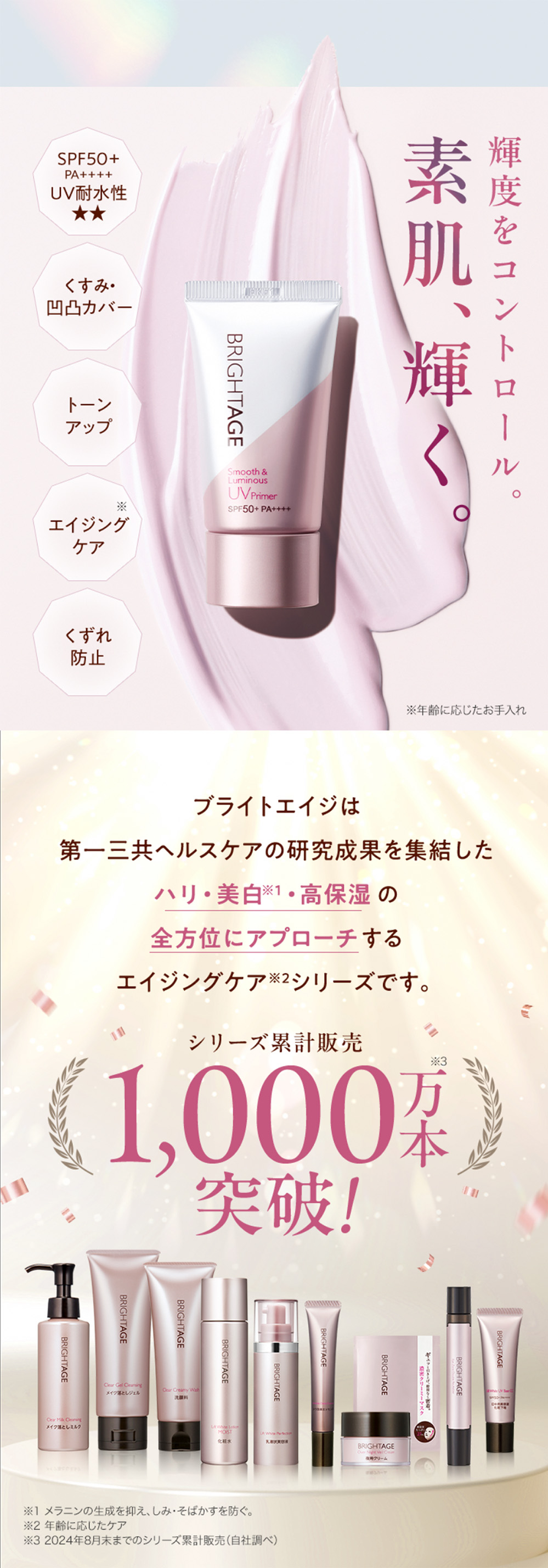 BRIGHTAGE ブライトエイジ スムース＆ルミナス UVプライマー 医薬部外