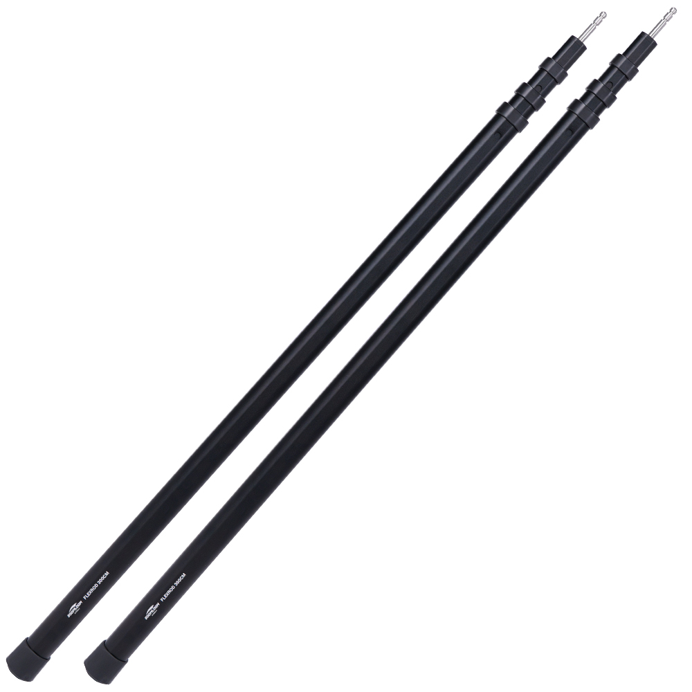 Soomloom スライド伸縮式アルミポール 2本セット FLEXROD 300cm 高さ