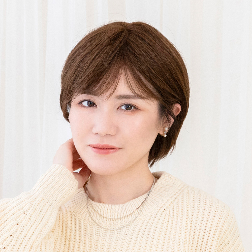 Brightlele（ブライトララ） 人毛100% 医療用ウィッグ 自然 ワイド