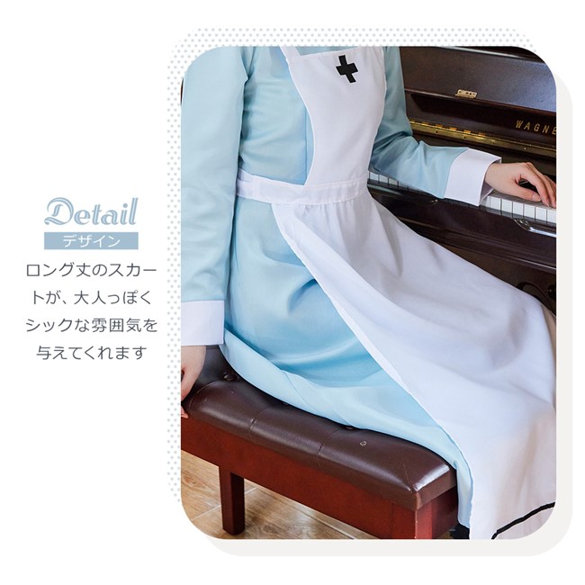 Brightlele ハロウィン コスプレ 仮装 ナース ナース服 ロング Brightlele ハロウィン コスプレ 仮装 ナース ナース服 ロング