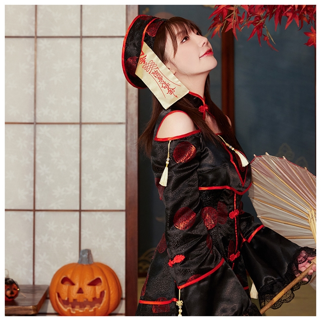 Brightlele ハロウィン コスプレ 衣装 キョンシー 仮装 チャイナ Brightlele ハロウィン コスプレ 衣装 キョンシー 仮装 チャイナ