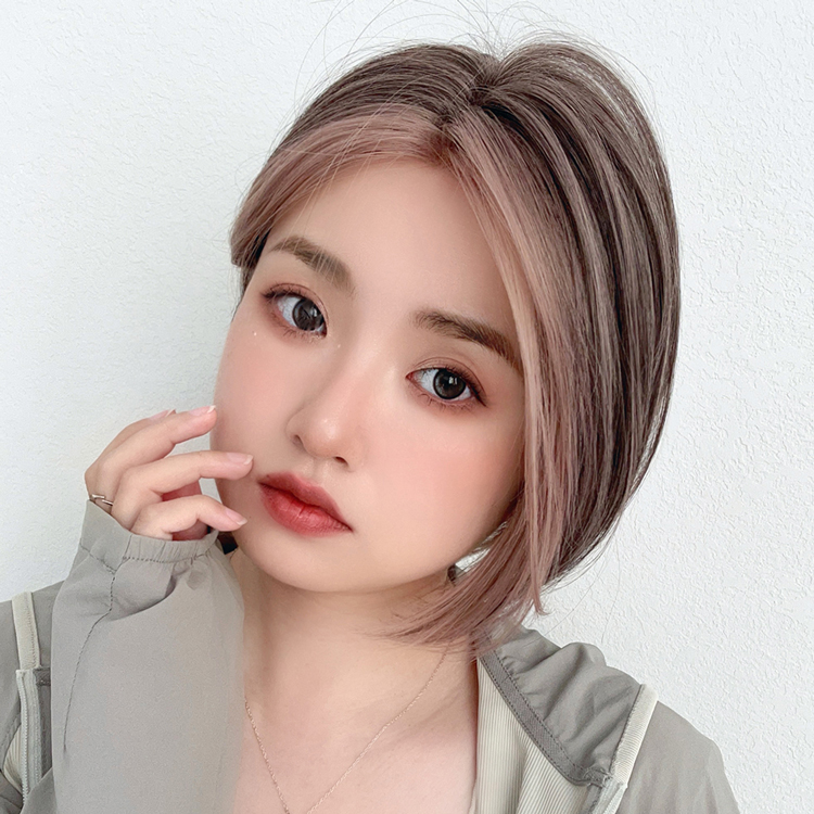 Brightlele ウィッグ レディース ショート ボブ フルウィッグ